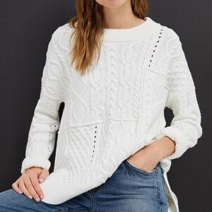 Pilcro Jasmine Cable-Knit Tunic Sweater size S